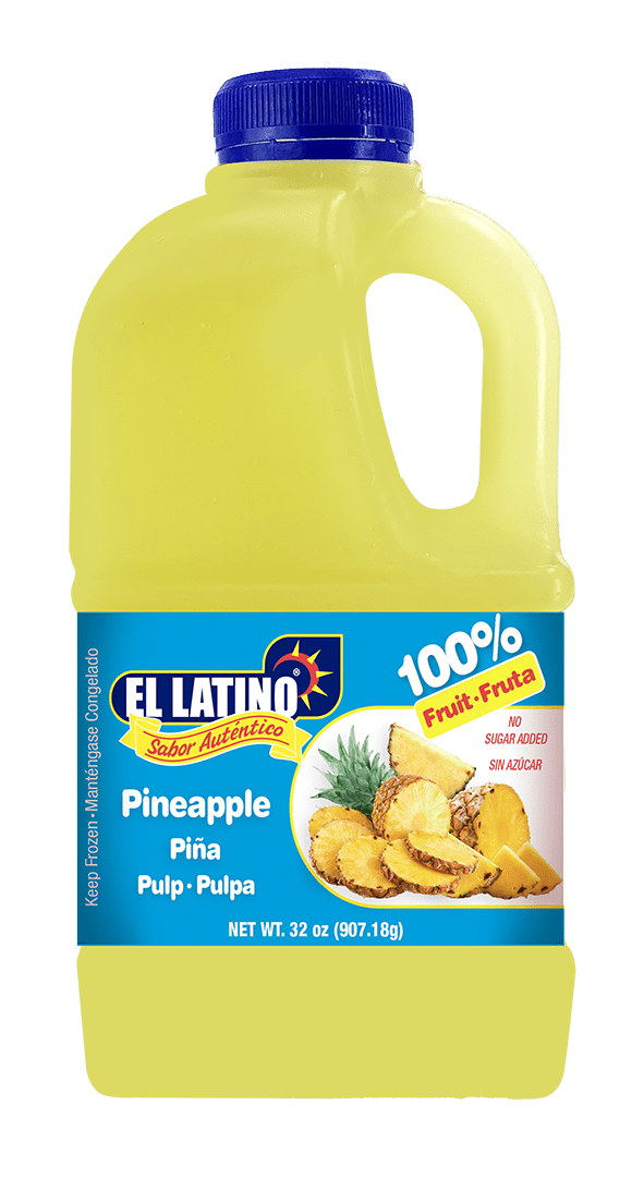 El Latino Piña (Pineapple) Pulp (No Sugar Added) 32oz. Jugs