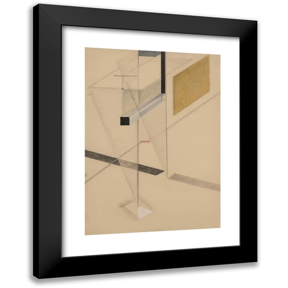 El Lissitzky 18x24 Black Modern Framed Museum Art Print Titled - L.N.31 (ca. 1922-24)