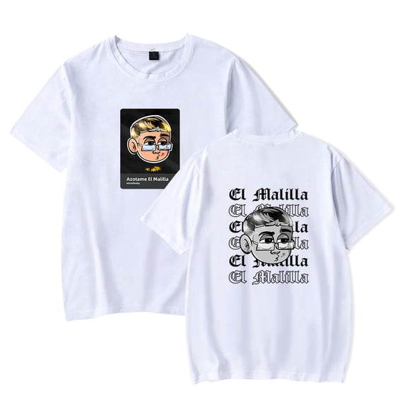 El Malilla T-Shirts Merch for Women/Men Unisex Summer Short Sleeve Tshirt Tee Fashion Hiphop Streetwear