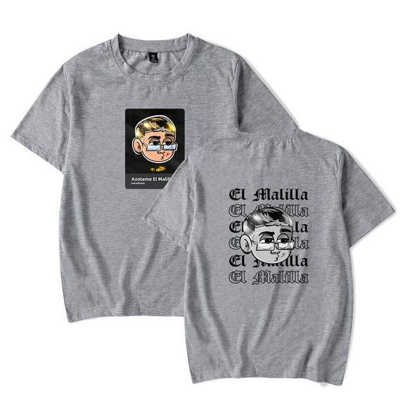 El Malilla T-Shirts Merch for Women/Men Unisex Summer Short Sleeve Tshirt Tee Fashion Hiphop Streetwear