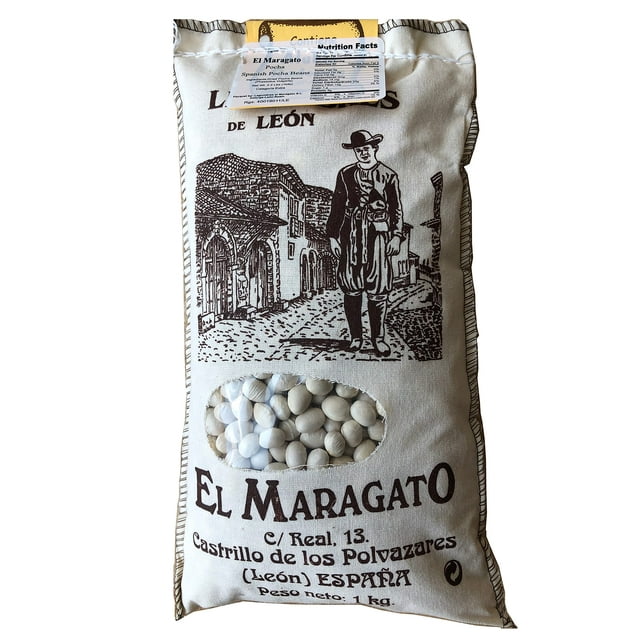 El Maragato Spanish Pocha White Dry Beans 2.2 lb (1 kilo) RED46