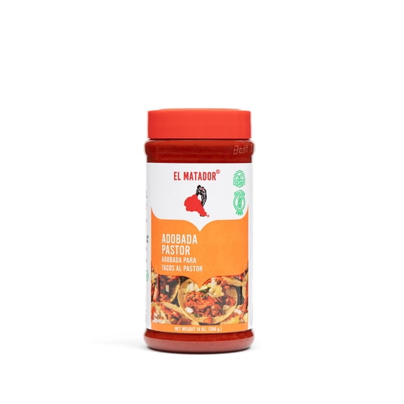 El Matador Al Pastor Adobada Paste Marinade for Tacos & Carne, 14 oz. - Authentic Adobo Concentrate - Vegan & Gluten-Free