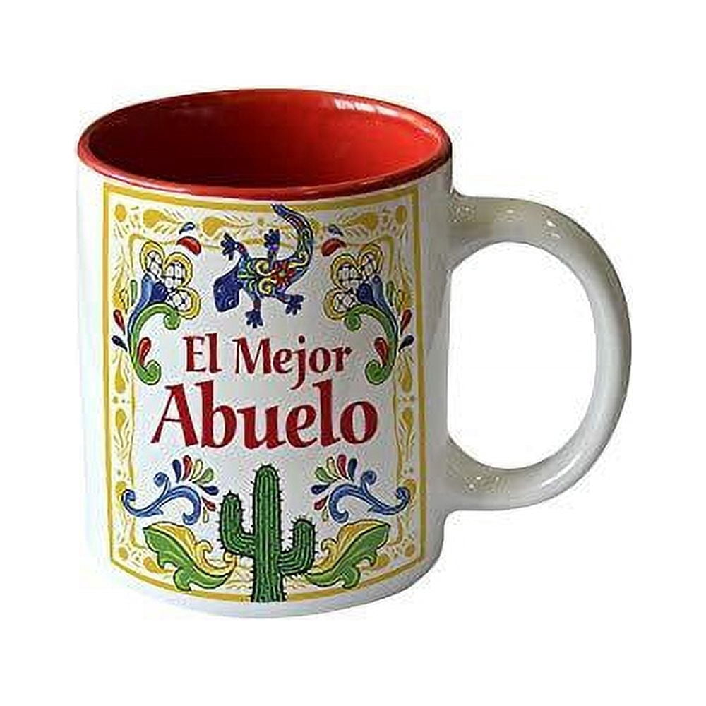 El Mejor Abuelo" Taza De Cafe Ceramic Abuelo Regalos Coffee Mug Yellow(12  oz) | Oktoberfest Haus