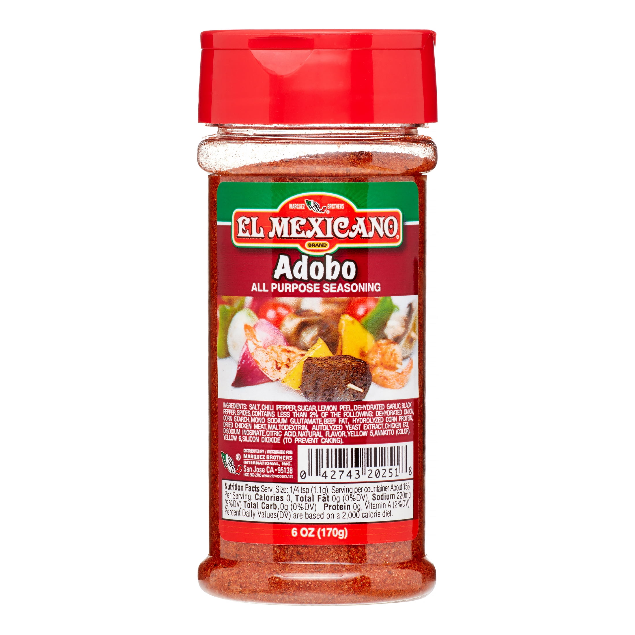 El Mexicano, Adobo Seasoning, 6 oz