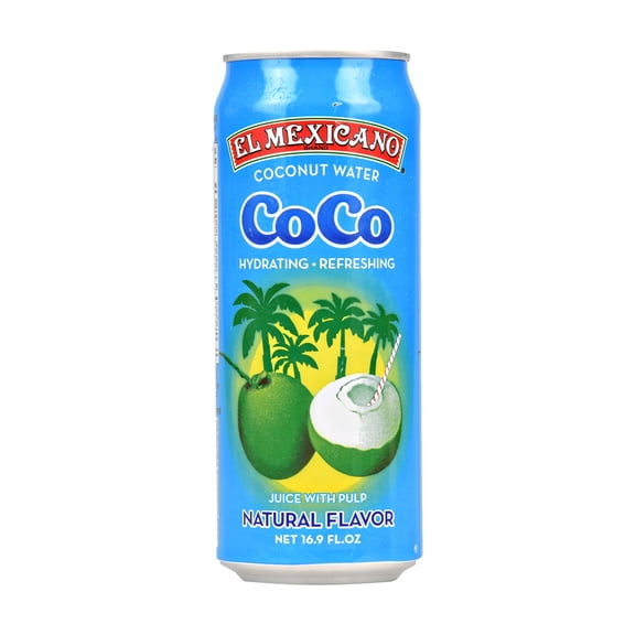 El Mexicano Coconut Water, Juice With Pulp, 16.9 oz