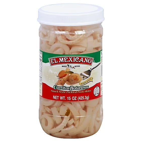 El Mexicano Cueritos Botaneros 15 oz (Pack of 12)