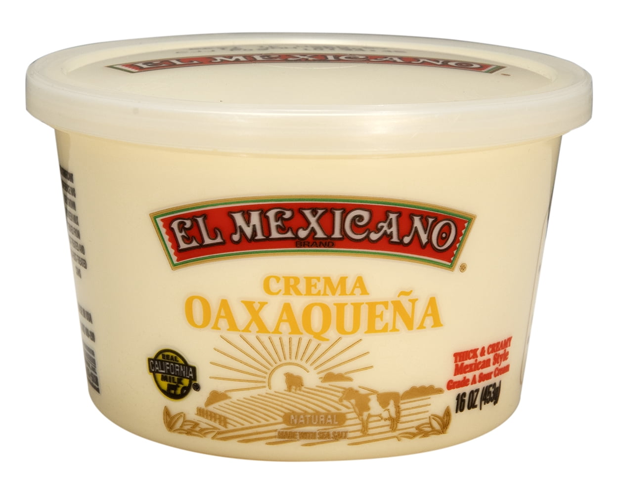El Mexicano Crema Oaxaquena, Yellow Cream, 16 oz Refrigerated