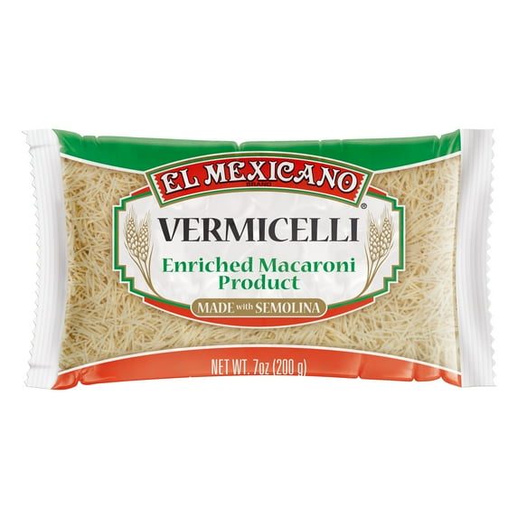 El Mexicano Vermicelli Pasta, Fideo Mediano, 7 oz Bag