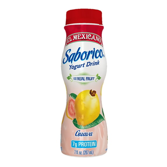El Mexicano Saborico, Guava Protein Yogurt Drink 7 fl oz Bottle