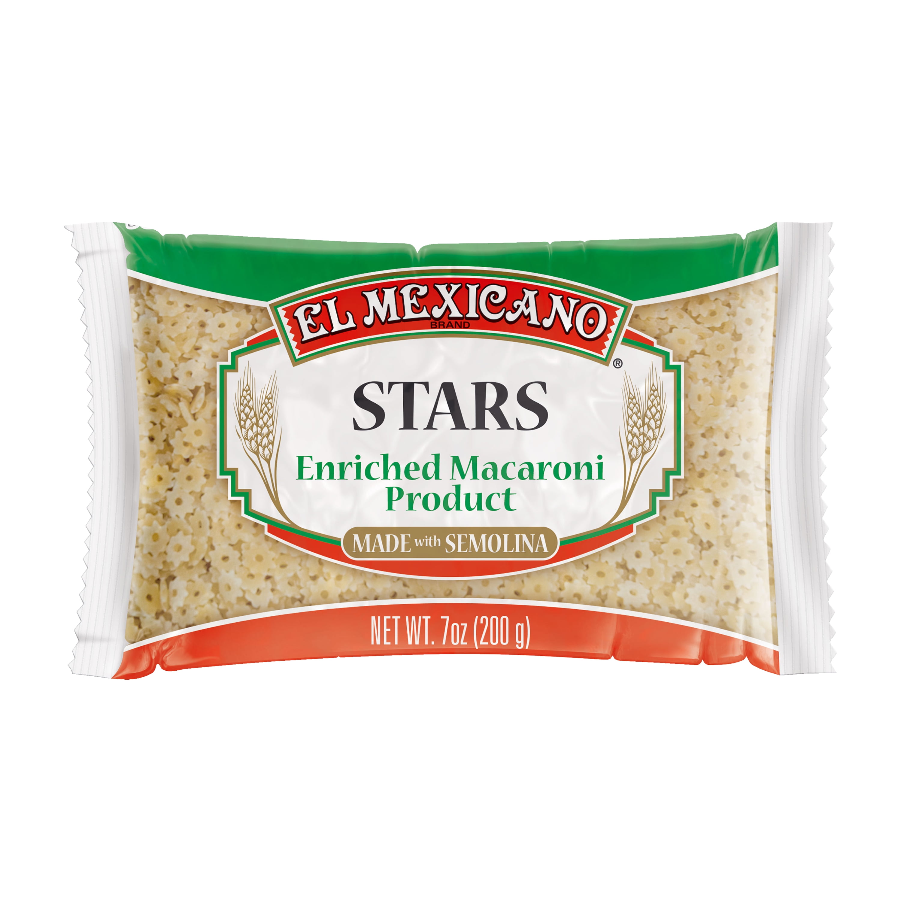 El Mexicano Star Pasta, Estrellas, 7 oz Bag