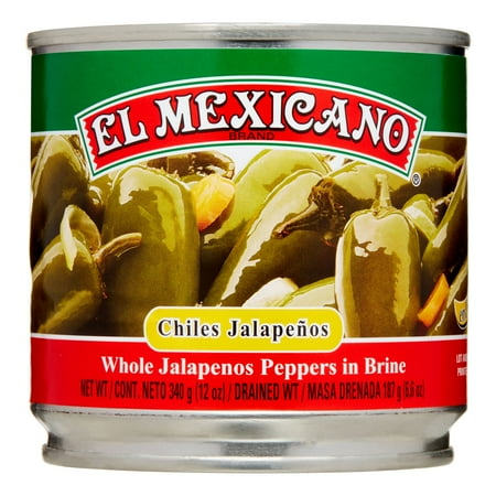 El Mexicano Whole Jalapenos, 13 Oz