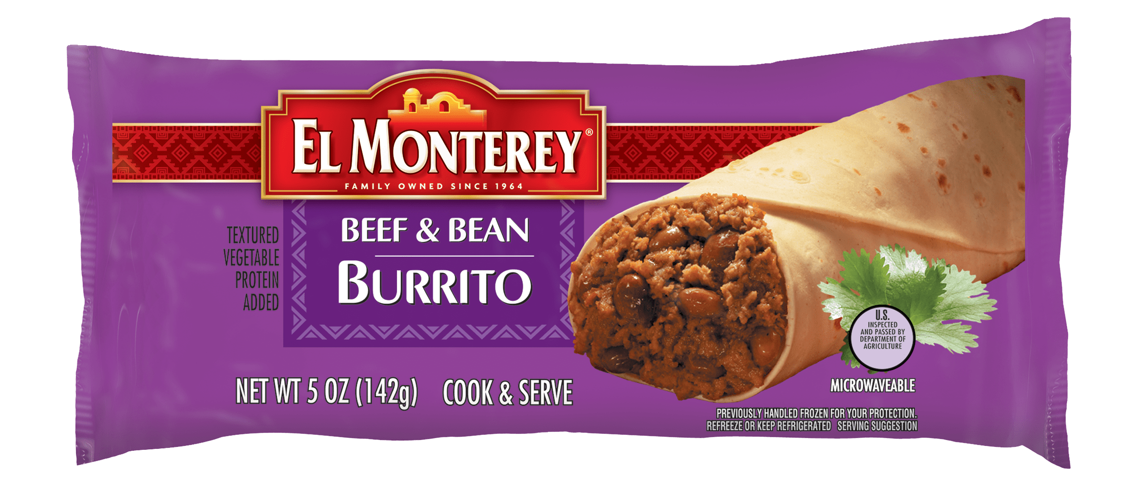El Monterey Beef & Bean Burrito, 5Ounce (24 Count)