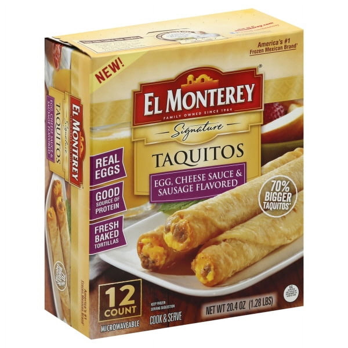 El Monterey Em Egg Sausage Cheese Taquitos