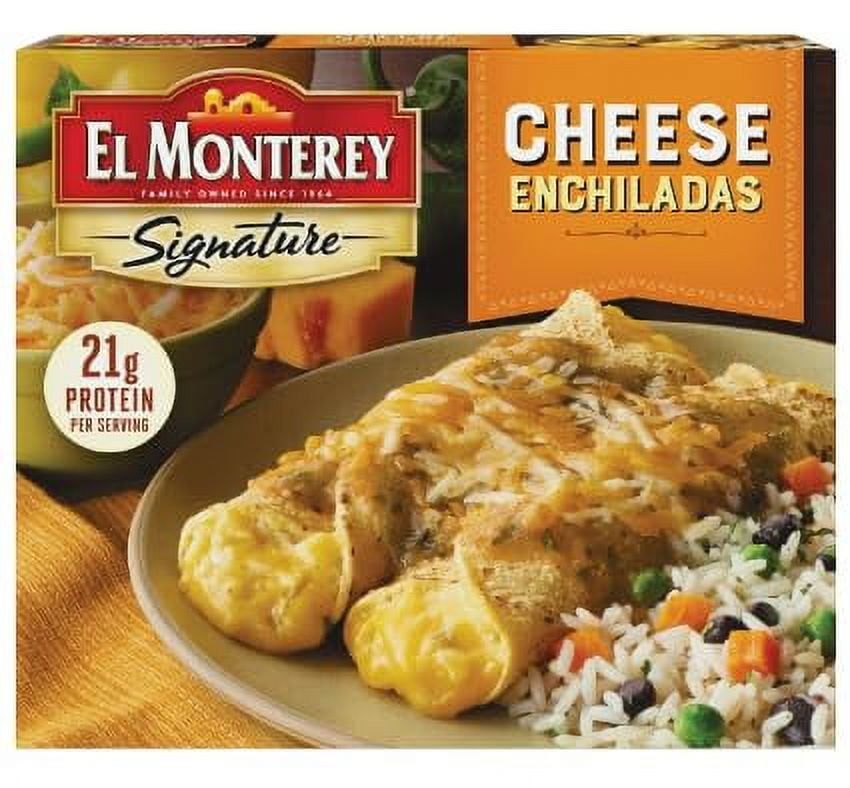 El Monterey Signature Cheese Enchiladas, 10 oz (Frozen) Pack of 4