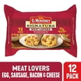 El Monterey Signature Meat Lovers Breakfast Burritos, 54 oz, 12 Ct
