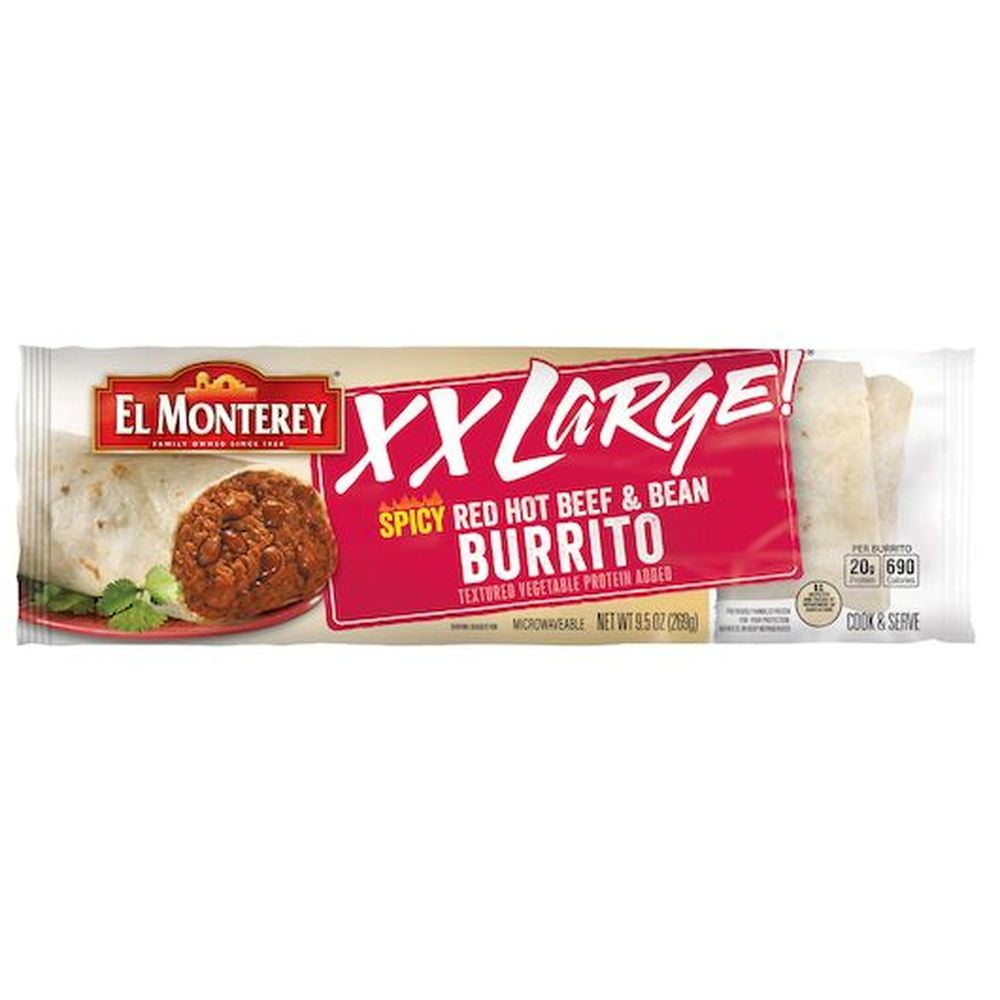 El Monterey® XX Large!® Spicy Red Hot Beef & Bean Chimichanga, 9 oz - Kroger