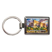 El Morro National Monument New Mexico Metal Rectangle Keychain