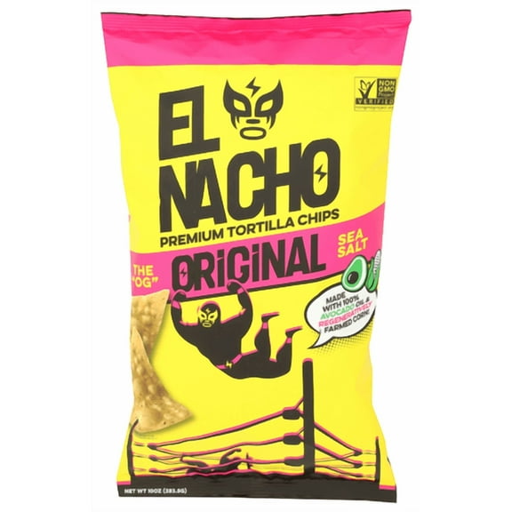 El Nacho Original Tortilla Chips 10 oz (Pack of 12)