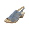 thumbnail image 1 of El Naturalista Womens Aqua N5358 Heeled Sandal Shoes, Vaquero, EU 38 / US 8, 1 of 3