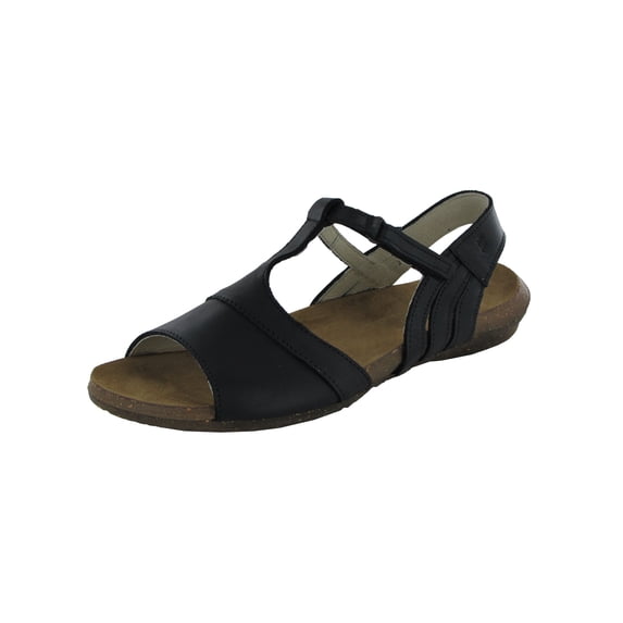 El Naturalista Womens Ikebana ND61 Vegan Sandal Shoes, Black, EU 42 / US 11