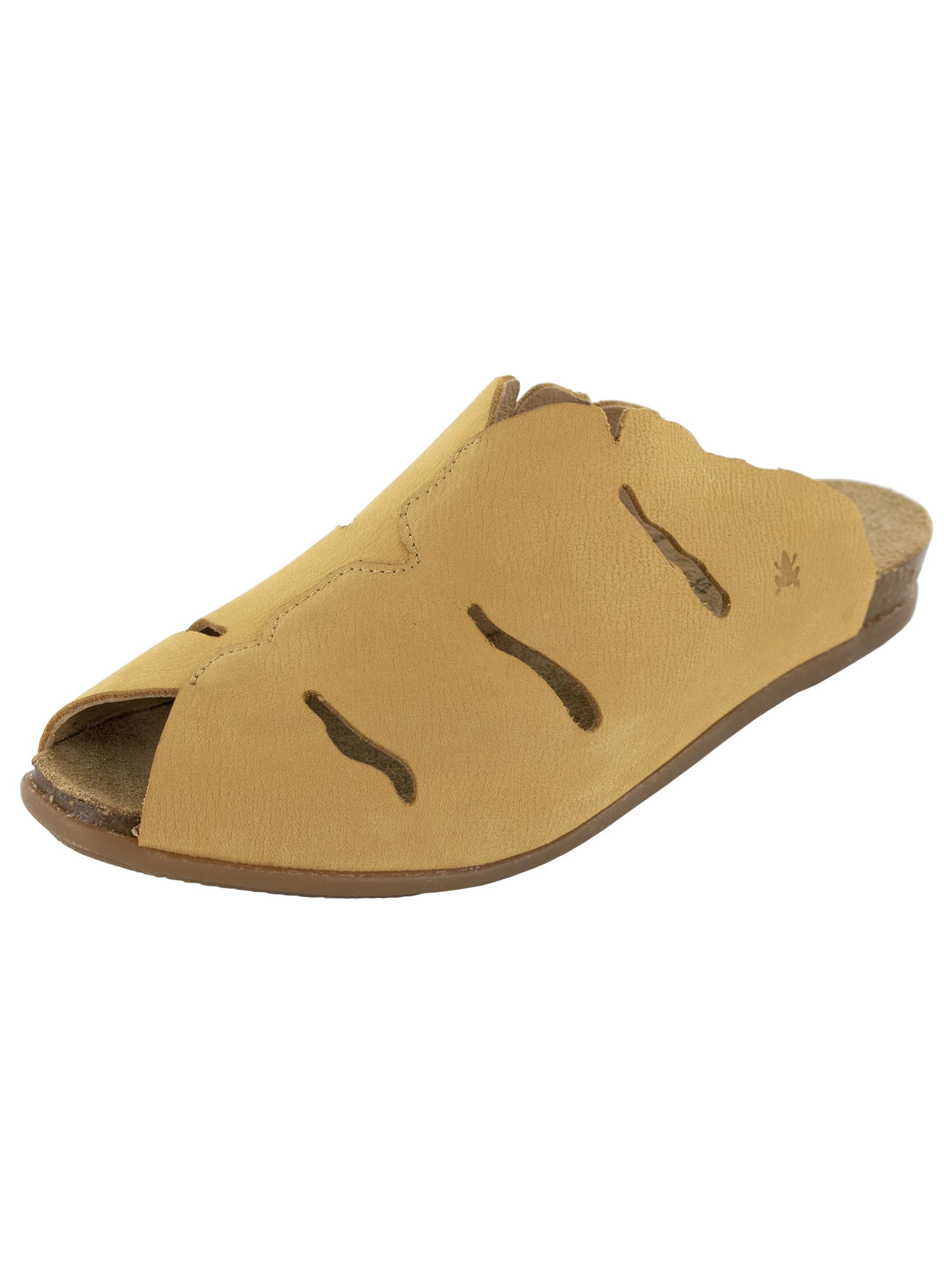 El Naturalista Women's Open Toe Sandals – Leather Yellow Curry Sandals, Size 8.5 (No Heel) - View #8
