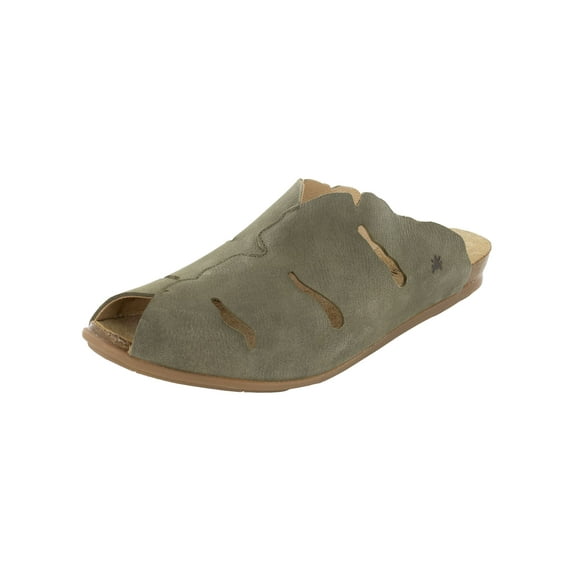 El Naturalista Womens Stella 5204 Peep Toe Slide Sandals, Kaki, EU 36 / US 6