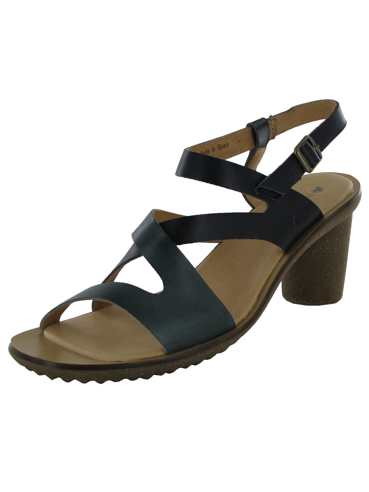 El Naturalista Women's Leather Open-Toe Sandals - Comfortable Velcro Heels - View #9