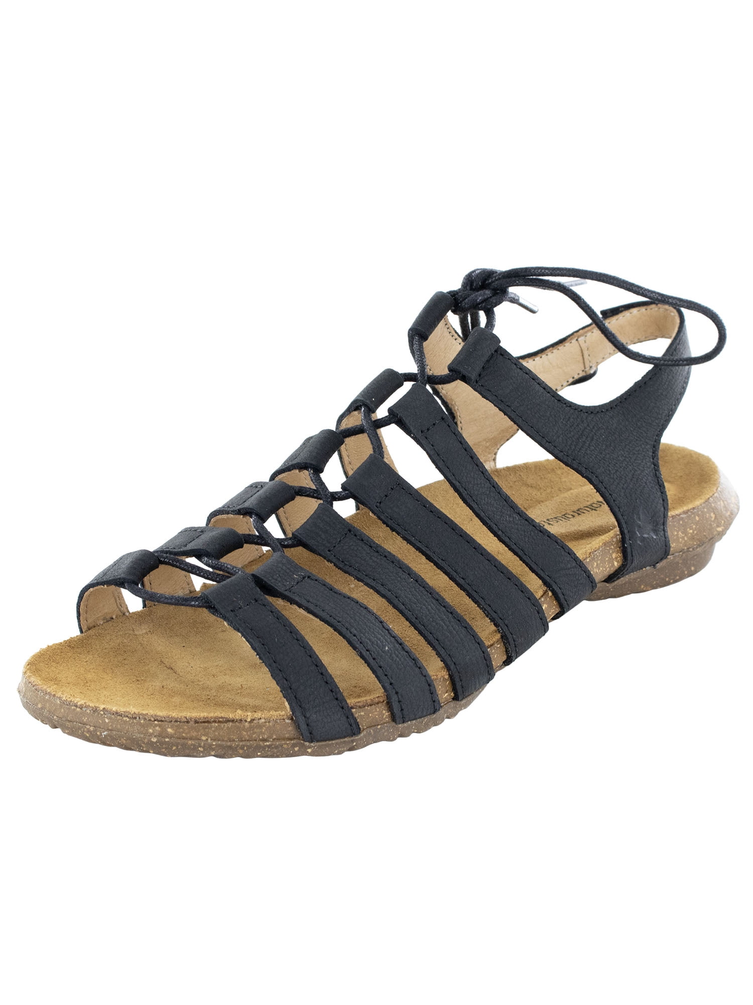 El Naturalista Women’s Buckle Sandal – Tulip Design, Calf Leather, Flexible & Comfortable