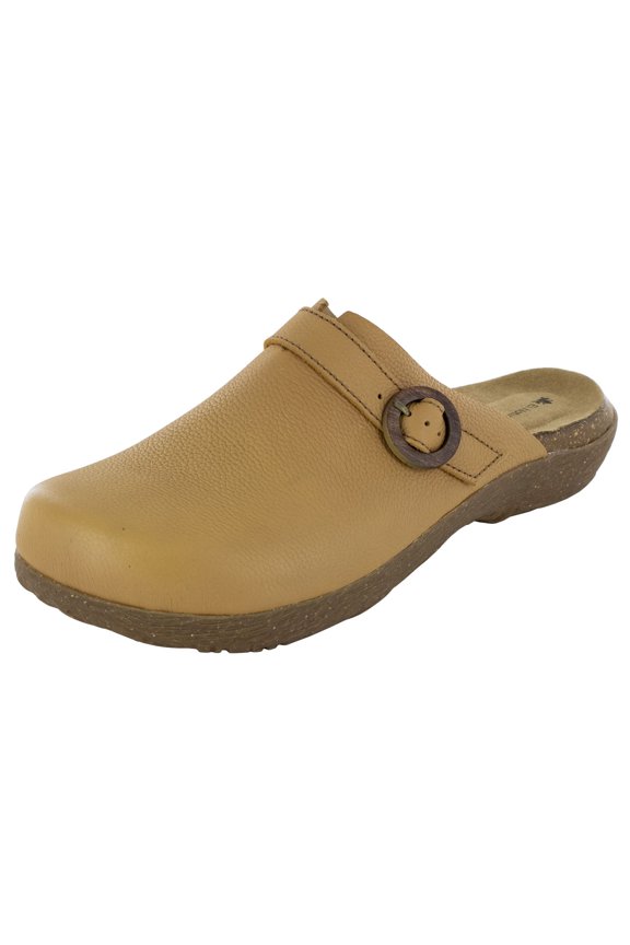 Womens Wakatiwai N5701 Leather Clog Shoes, Curry, EU 42 / US 11