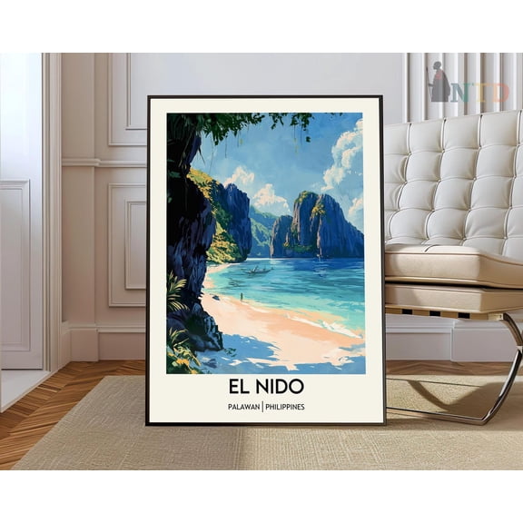 El Nido Palawan Philippines Poster, Unframed Paper Poster 8x10in