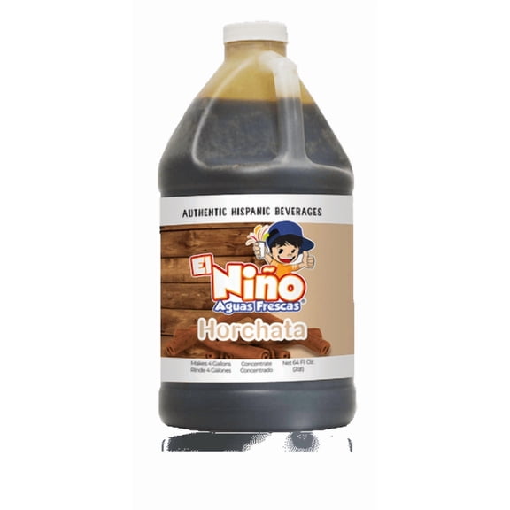 El Nino Aguas Frescas Horchata 7:1 Concentrate Bulk Large- 1.89L/64oz