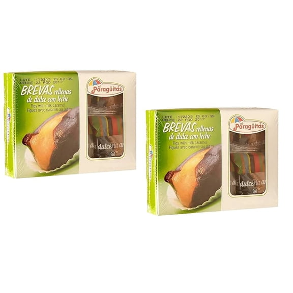 El Paragitas Brevas Rellenas con Dulce de Leche Caramel-Filled Figs (120g 2 Pack)  Imported from Colombia