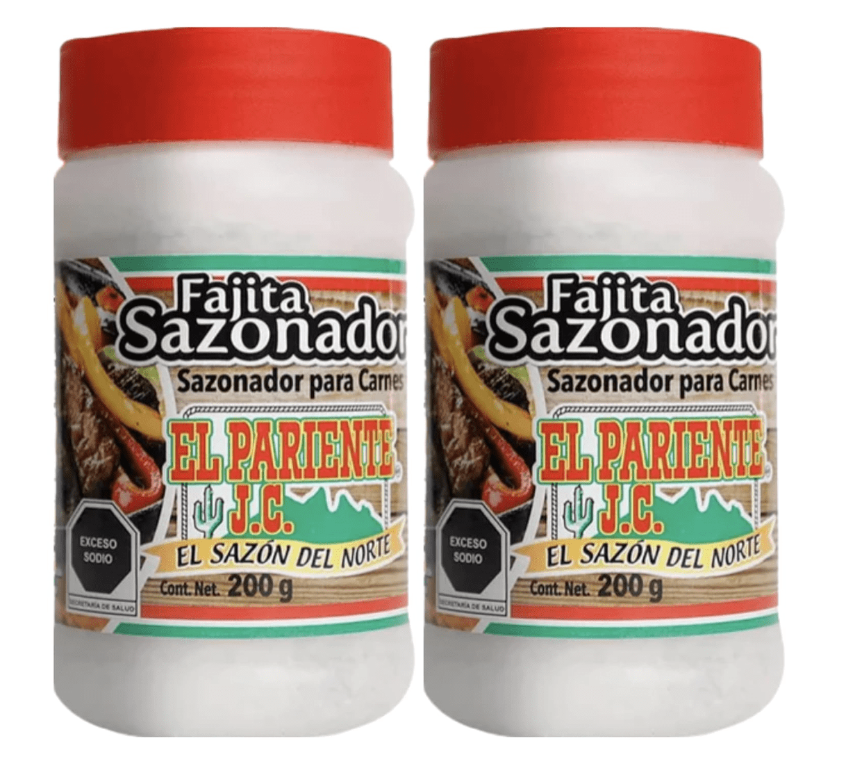 El Pariente Fajita Seasoning for Beef – 7oz (200g) – Authentic Mexican Spice Blend for Grilled Meats (pack of 2)