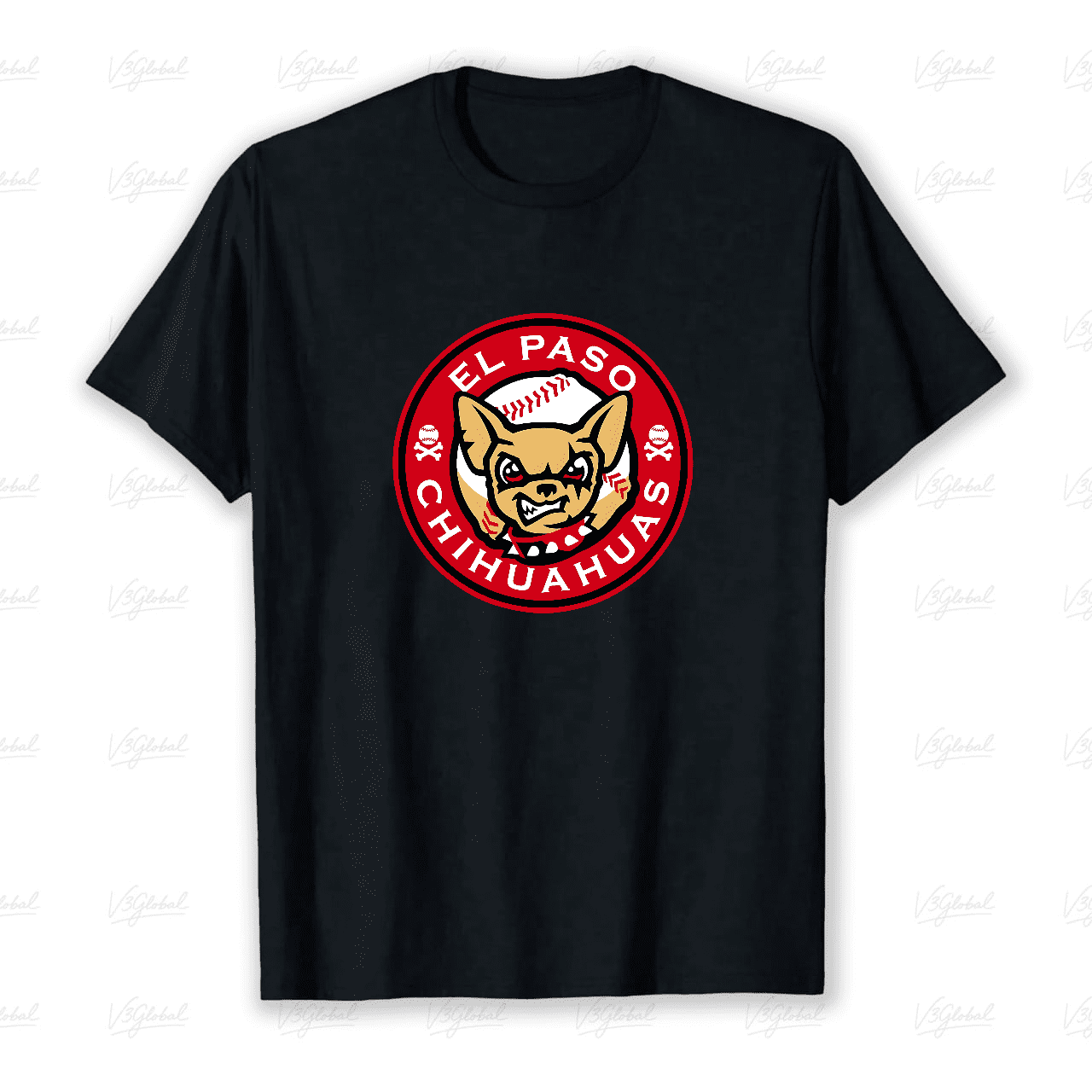 El Paso Chihuahuas Cute Angry Dog Minor League Baseball Unisex T