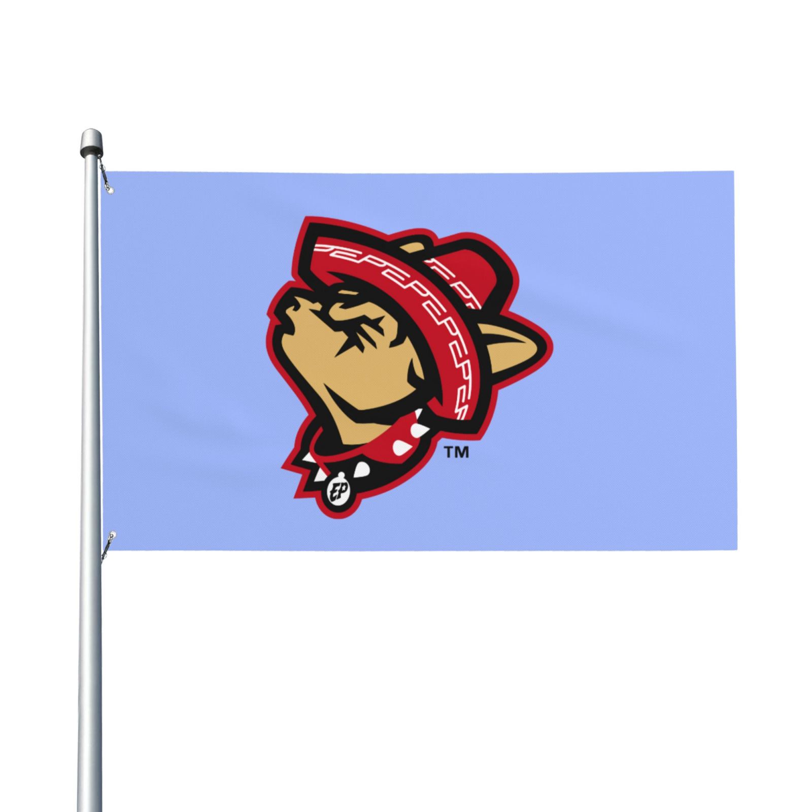 El Paso Chihuahuas Flag 3x5 Outdoor ,Sewn Stripes, Stronger Brass