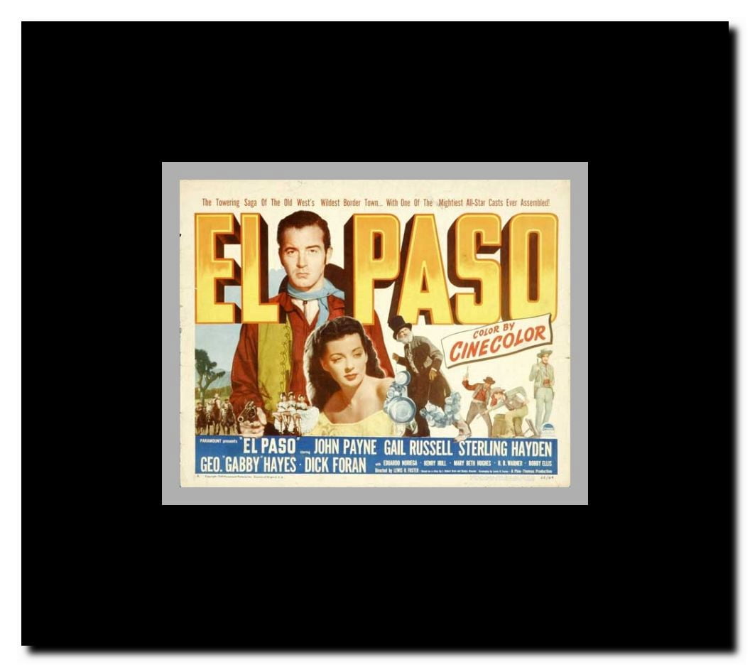 El Paso Framed Movie Poster
