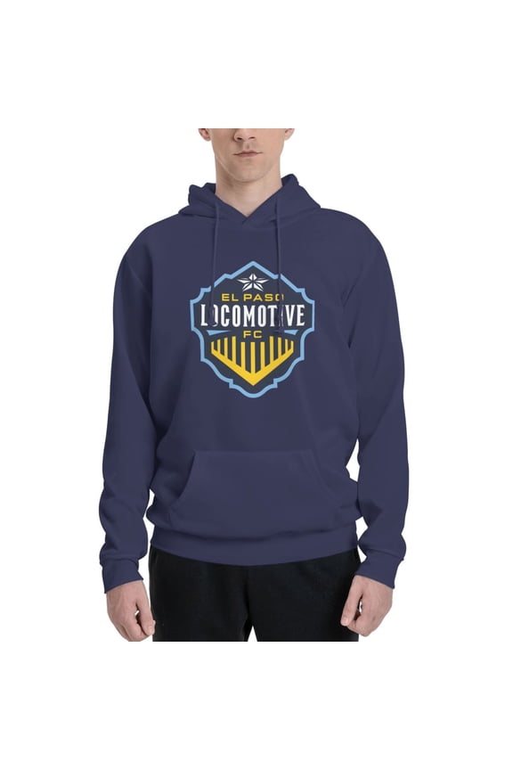 El Paso Locomotive Fc Men Fleece Hoodie Casual Pullover Sweatshirt With Kangaroo Pocket