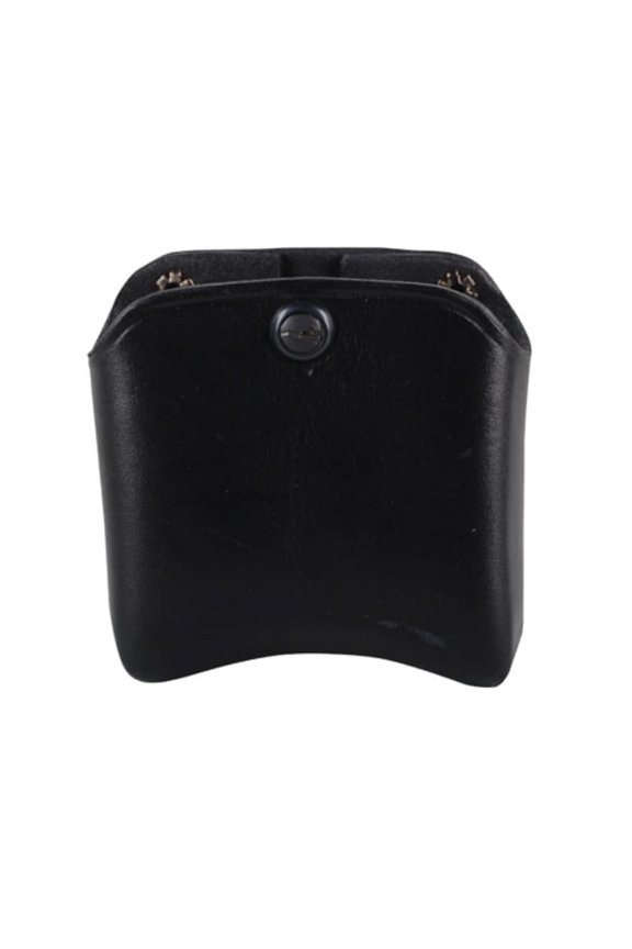 Double Stack Double Magazine Pouch 45 ACP, 10mm Leather Black