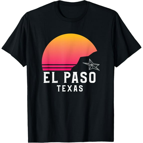 El Paso TX mountains sunset desert 915 Texas tshirt