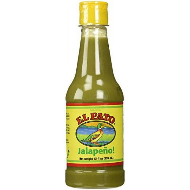 El Pato Flavorful Green Jalapeno Hot Sauce, 12 Fl Oz (Pack of 2 ...