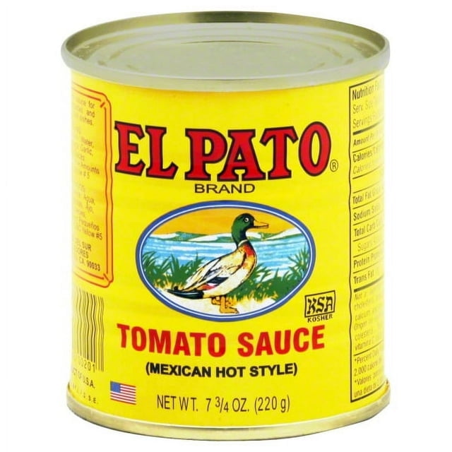 El Pato Hot Mexican Tomato Sauce  7.75 oz Can (1 Pack)