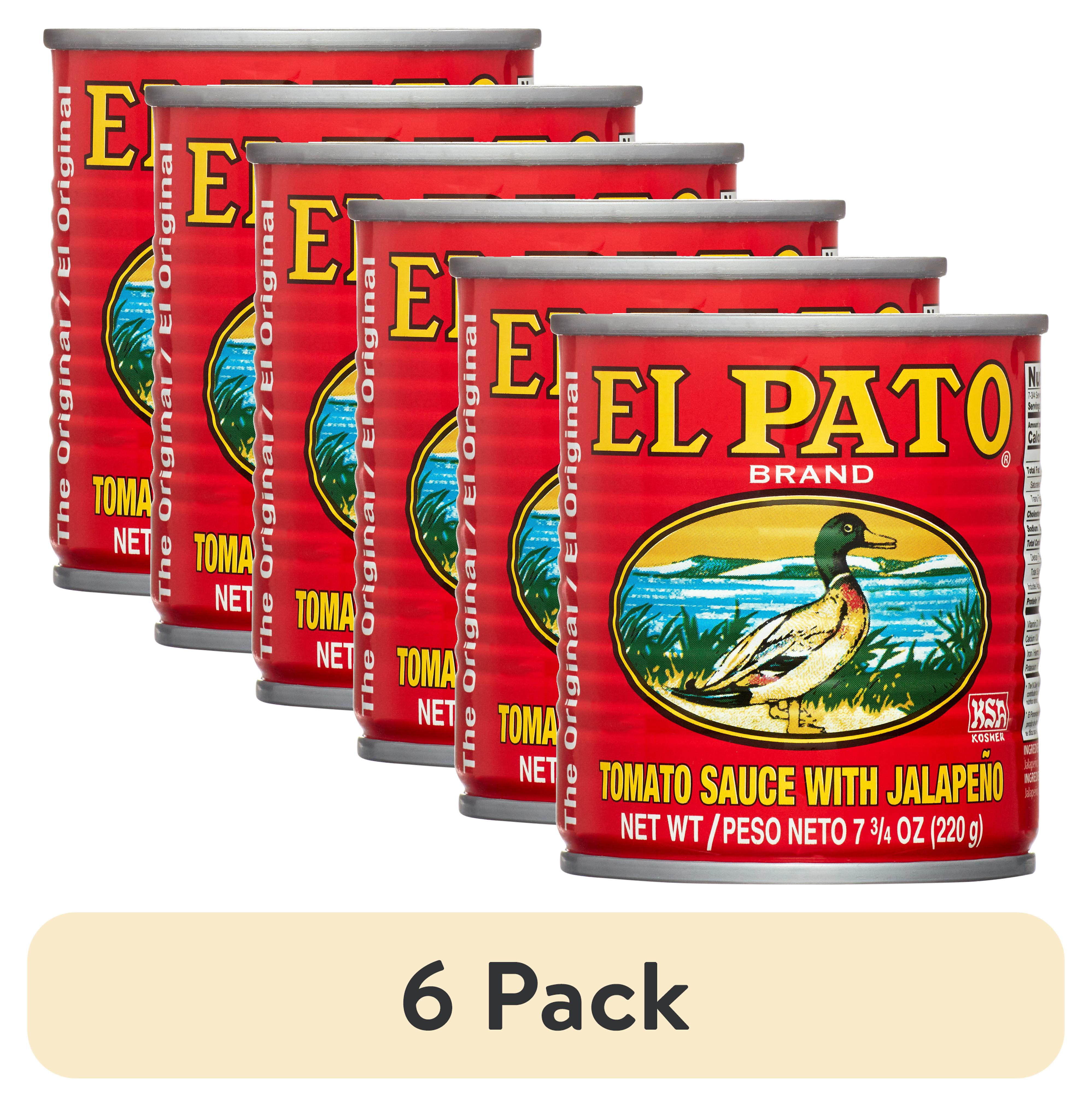 (6 pack) El Pato Original Tomato Sauce With Jalapeño, 7.75 oz