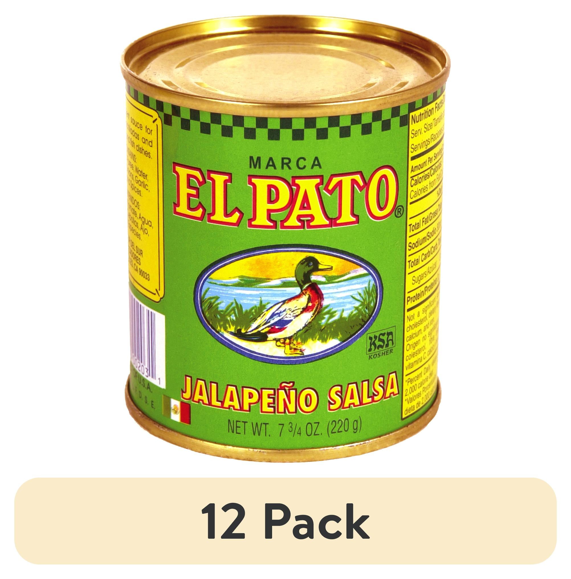 (12 pack) El Pato Green Jalapeno Sauce, 7.75 oz