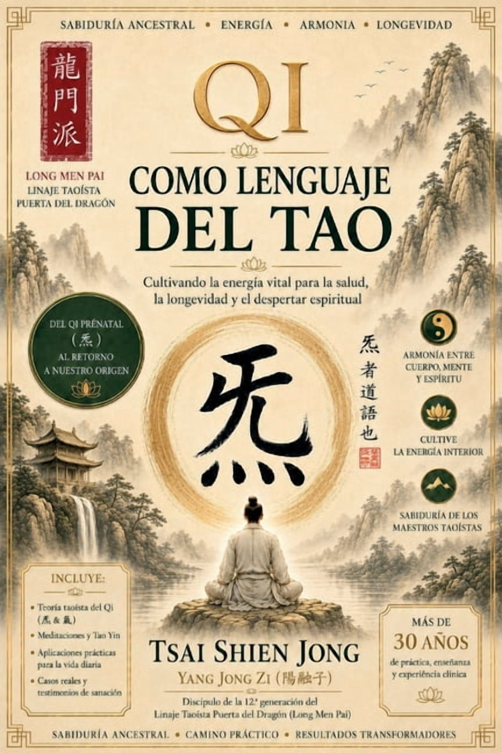 El Qi como lenguaje del Tao: Cultivando la energÃ­a vital para la salud, la longevidad y el despertar espiritual, (Paperback)