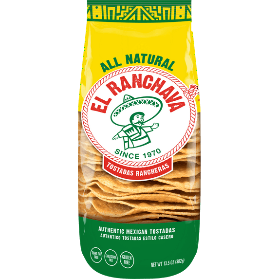El Ranchava Tostadas Ranchera Bag Gluten Free Corn Tortilla, 13.5 oz