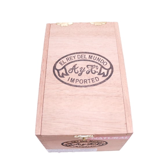 El Rey Del Mundo Rectangulares Empty Wood Cigar Box 6.75" x 4.25" x 3.75"