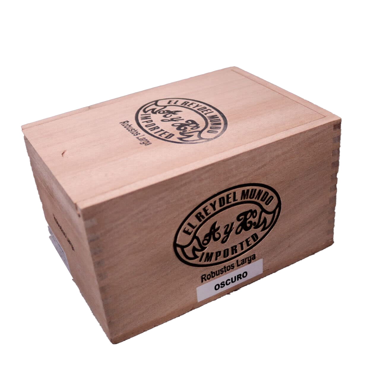 El Rey Del Mundo Robustos Larga Empty Wood Cigar Box 6.75