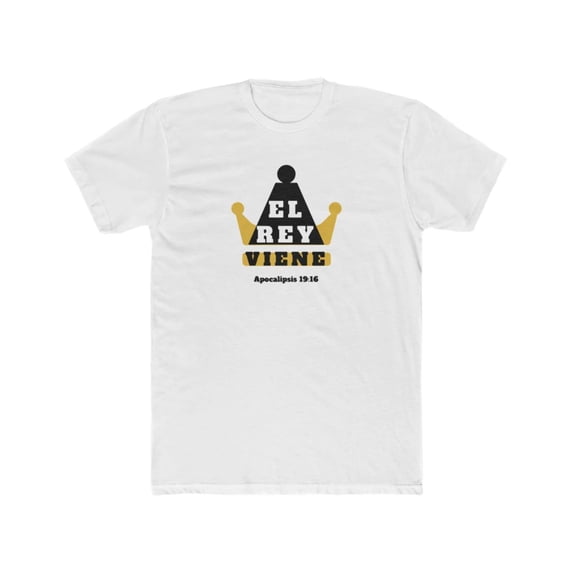 El Rey Viene Men's Cotton Crew Tee