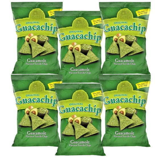 El Saboroso Guacachip Guacamole-Flavored Tortilla Chips (5 oz., 6-pack)