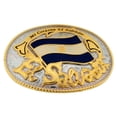 thumbnail image 1 of El Salvador Belt Buckle Central American Nation Land Gift Costume Metal Fashion, 1 of 2